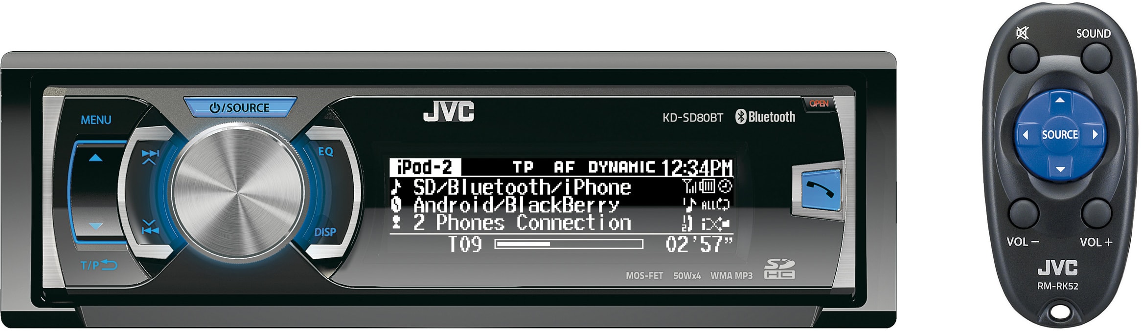 JVC - Autoradio CD/USB KD-SD80BTE