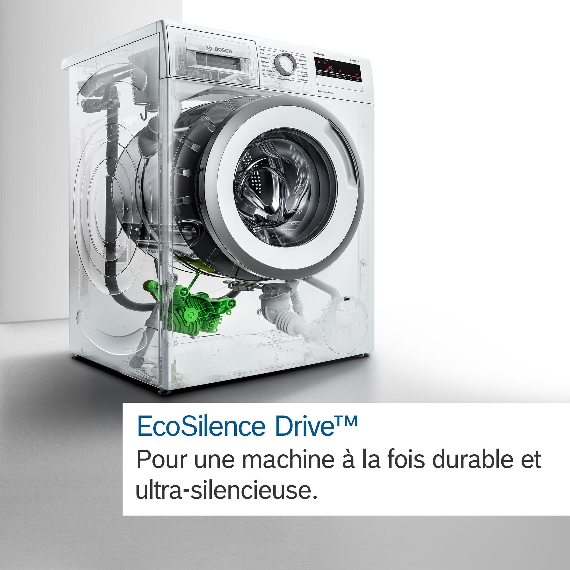 Bosch Lave-linge Frontal 9kg 1400trs/min Ecosilence Machine À