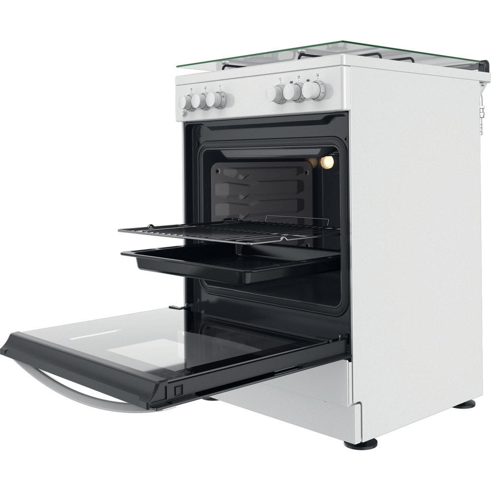 Cuisiniere mixte INDESIT IS67M5KCW/FR Pas Cher - UBALDI.com