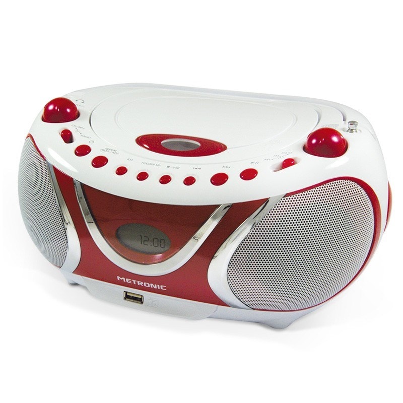 Poste CD Enfant,Radio FM Lecteur CD Portable Boombox,Lecteur Radio CD avec  Bluetooth | Radio FM | USB | Lecteur MP3 | Compatible CD-R/CD-RW,Entrée USB