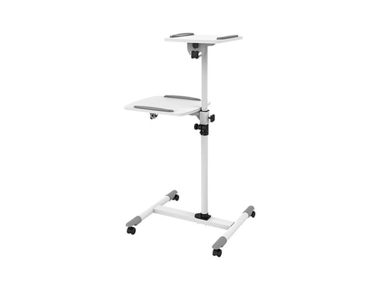 Support Projecteur BOLLUMA Avec Roulettes - Hauteur Réglable 81-130cm - Portable Pour Vidéoprojecteur
