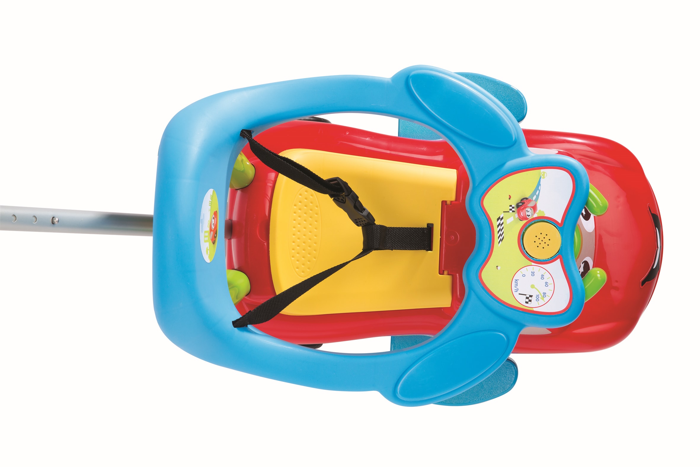 Smoby - Cars - Porteur Auto - Fonction Trotteur - Volant Directionnel -  pour Enfant Dès 10 Mois - Coffre à Jouets - 720534 Rouge