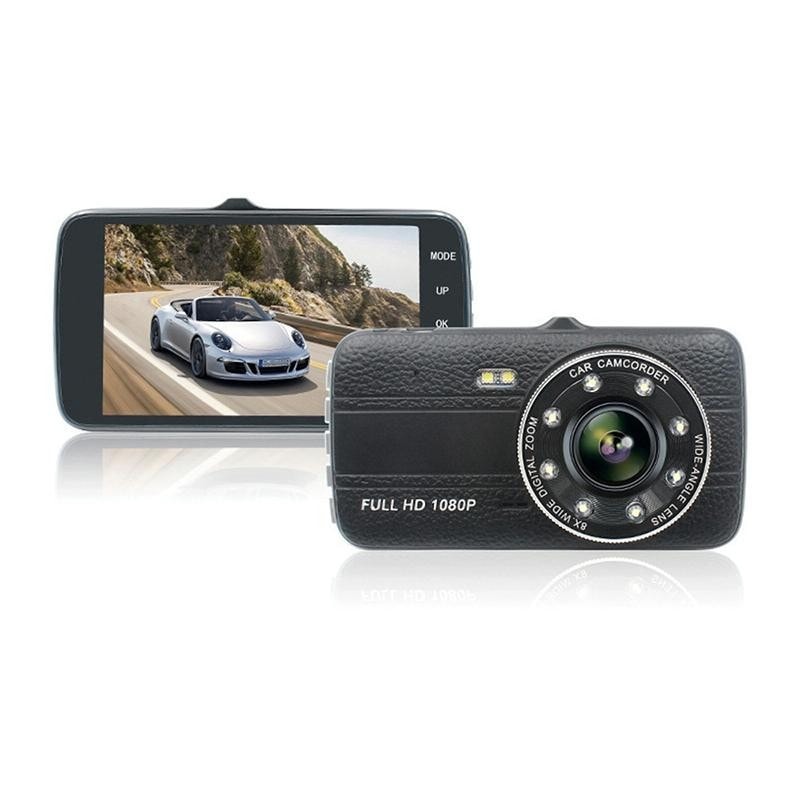 Caméra embarquée voiture dashcam full hd 1080p tactile grand angle recul  gris + sd 8go yonis YONIS Pas Cher 