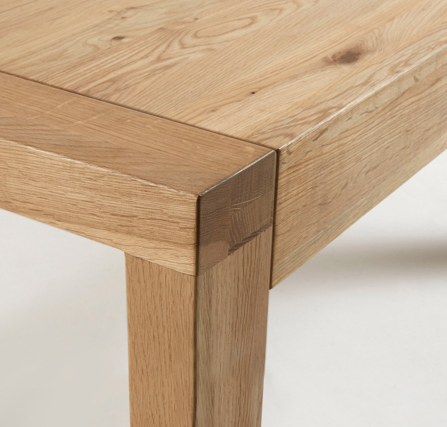 Table de salle à manger LF Vivy table extensible chêne naturel 200