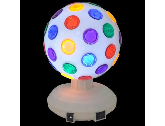 Boule disco rotative 360° à effets lumineux led rvb 3 w