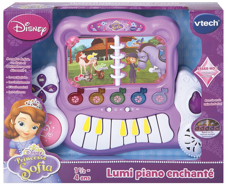 VTech - Magic Lumi Rainbow Piano – Piano Toy for Babies Aged 1-3 Years –  French Version