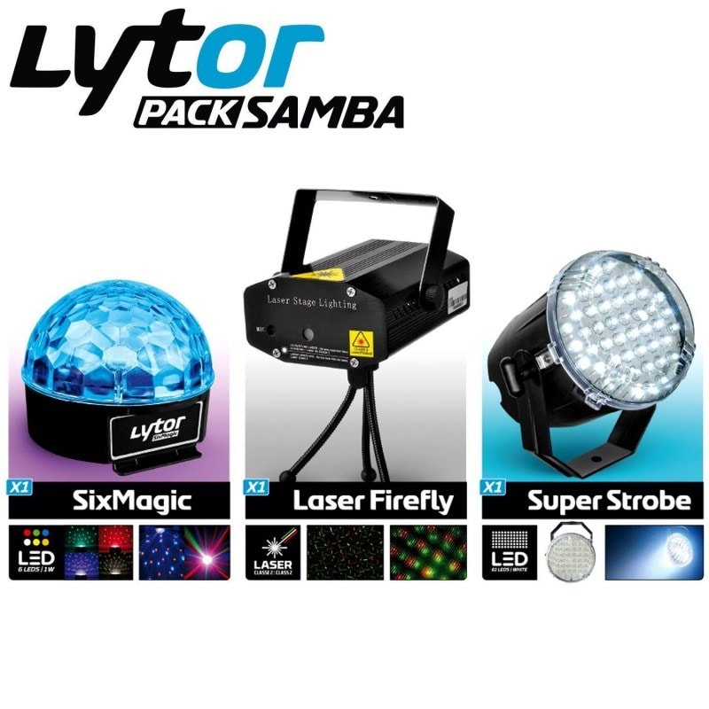 Pack Jeux de lumière Strobe Laser LED LYTOR SAMBA LYTOR S150220A