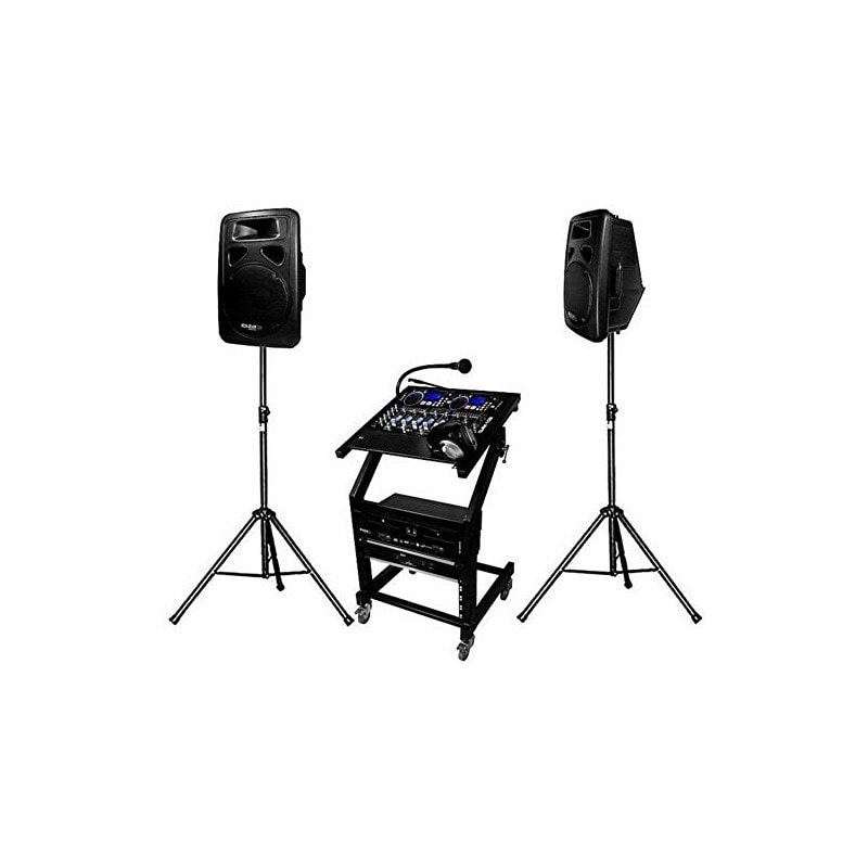 Pack Sono DJ complet 1000 W DJ-LEADER-500 IBIZA SOUND S0090096B