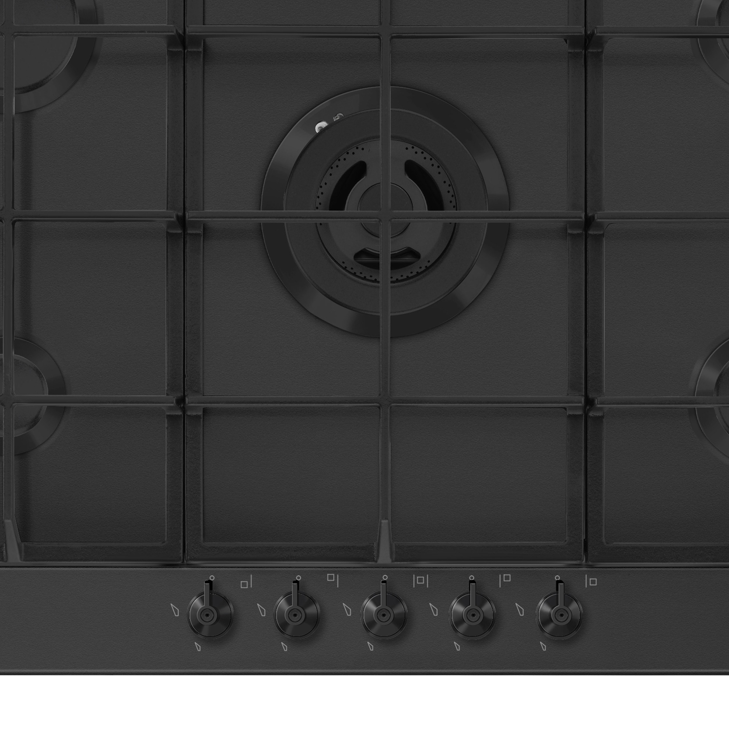 SMEG PX375MB, 5 feux , 72.5 cm, Allumage une main Plaque gaz Pas Cher