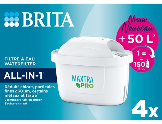 Pack de 4 cartouches maxtra pro pour carafe - BRITA 1050415