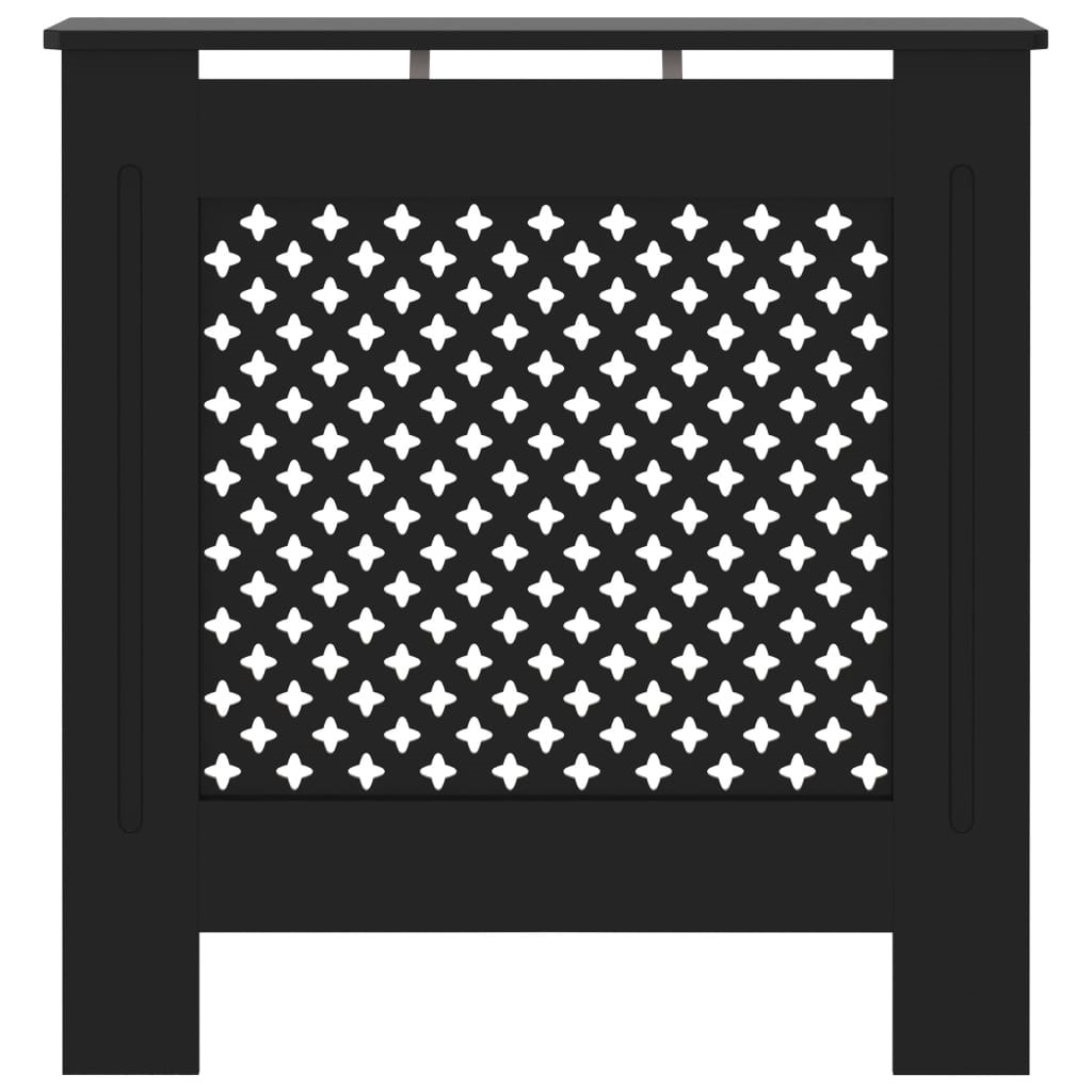 Vidaxl cache-radiateur mdf noir 78 cm VIDAXL Pas Cher 