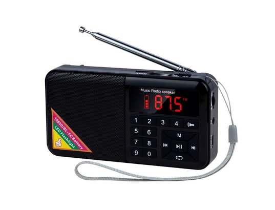 Petite radio portative am/fm compacte avec Bluetooth - Jaune 