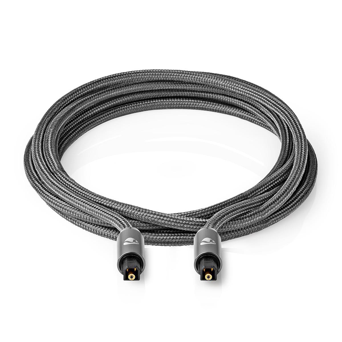 Câble audio à fibre optique Type d'alliage d'aluminium Gris