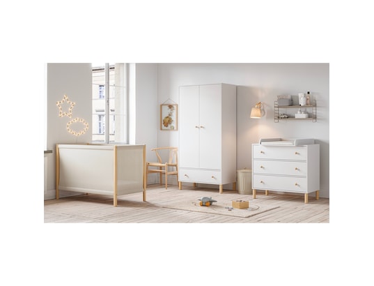 Chambre complète lit bébé 60x120 - commode à langer - armoire 2