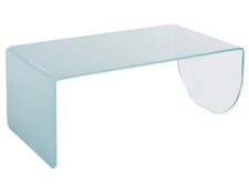 Table Basse carrée SMART plateau en verre trempé pieds dorée en acier  inoxydable et 4 tables d'appoints