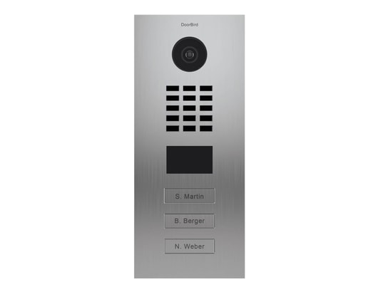 Doorbird - Portier vidéo IP 3 sonnettes encastré Inox + 3