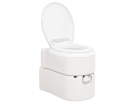 Vidaxl toilette de camping intégrée blanc 24+17 l pehd et pp VIDAXL Pas  Cher 