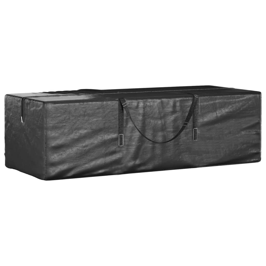 Vidaxl sac de rangement pour sapin de noël noir 135x40x55 cm pe VIDAXL