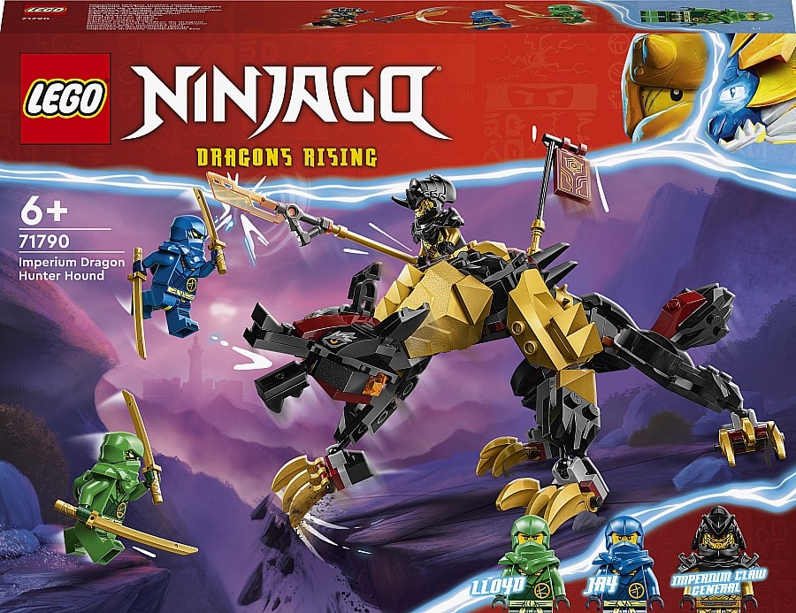 LEGO® NINJAGO 71790 Le Chien de Combat Dragon Imperium, Jouet de Ninja avec  Figurines de