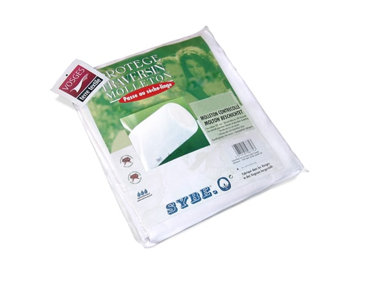 Housse de protection d'oreiller imperméable 60x60 cm avec zip ARNON  molleton 100% coton contrecollé polyuréthane