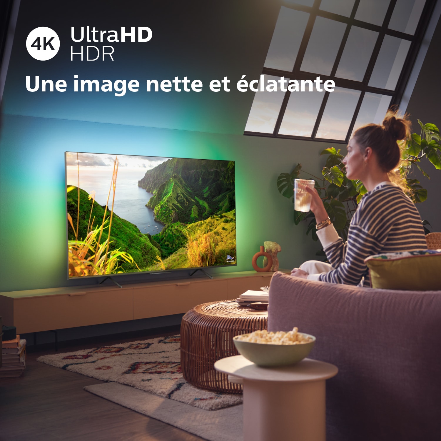 TV Mini LED 4K 139 cm PHILIPS 55MLED910