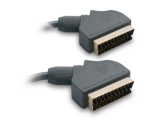 NEDIS Câble SCART Commutable Péritel Mâle - 3x RCA Mâles 2,0 m Noir