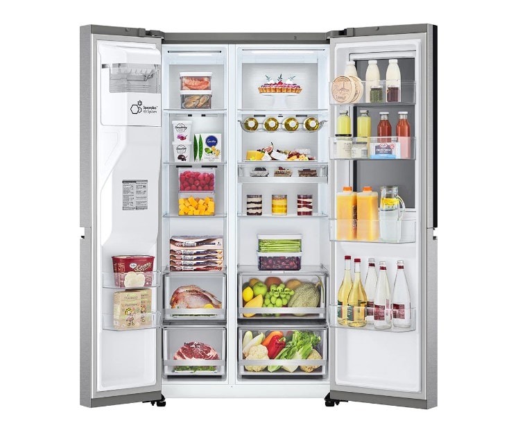 Réfrigérateur américain lg gsxv90mbae inox LG Pas Cher 