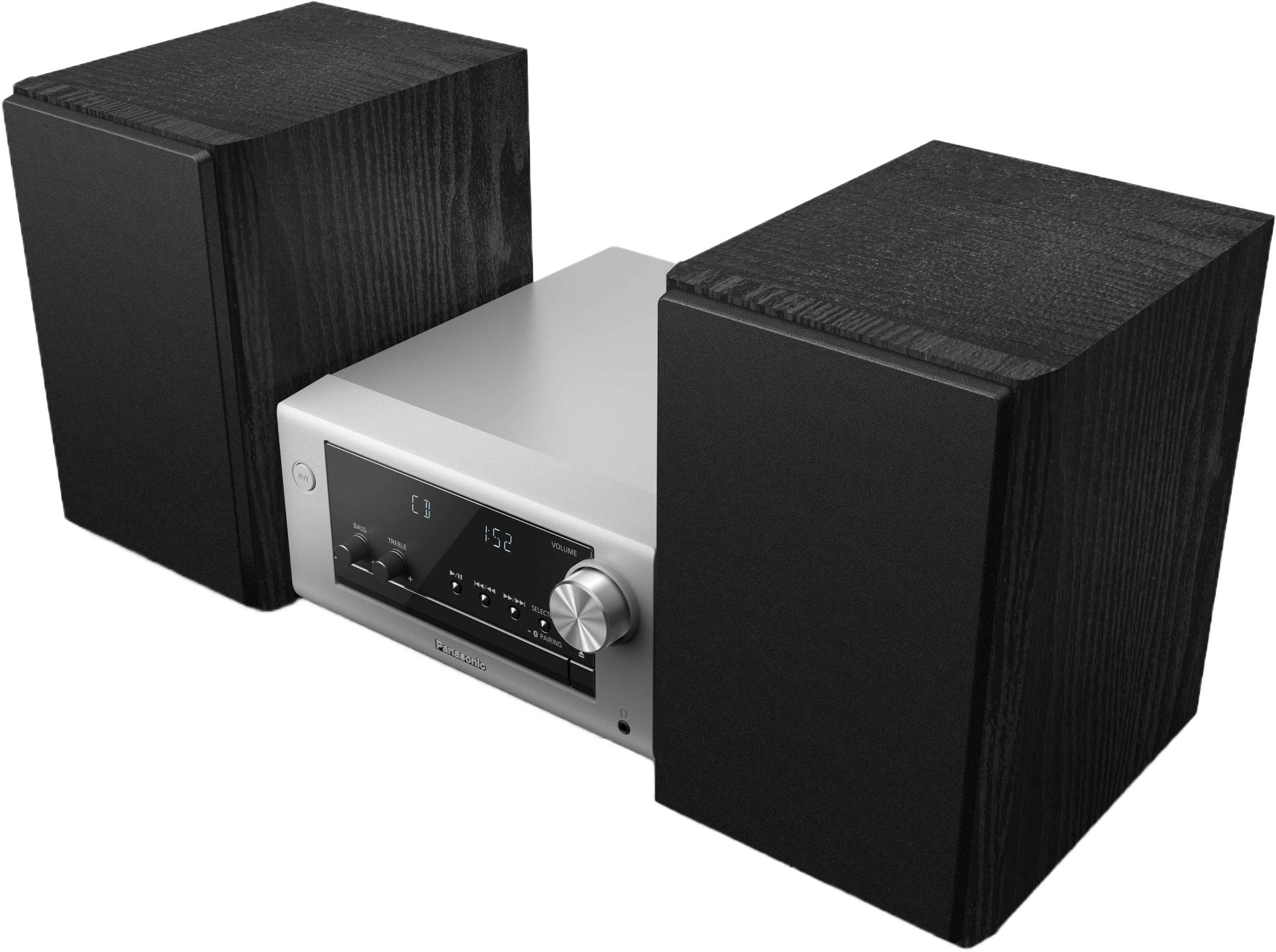Système Chaîne hifi bluetooth avec radio FM, CD et port USB - 80W +  Télécommande