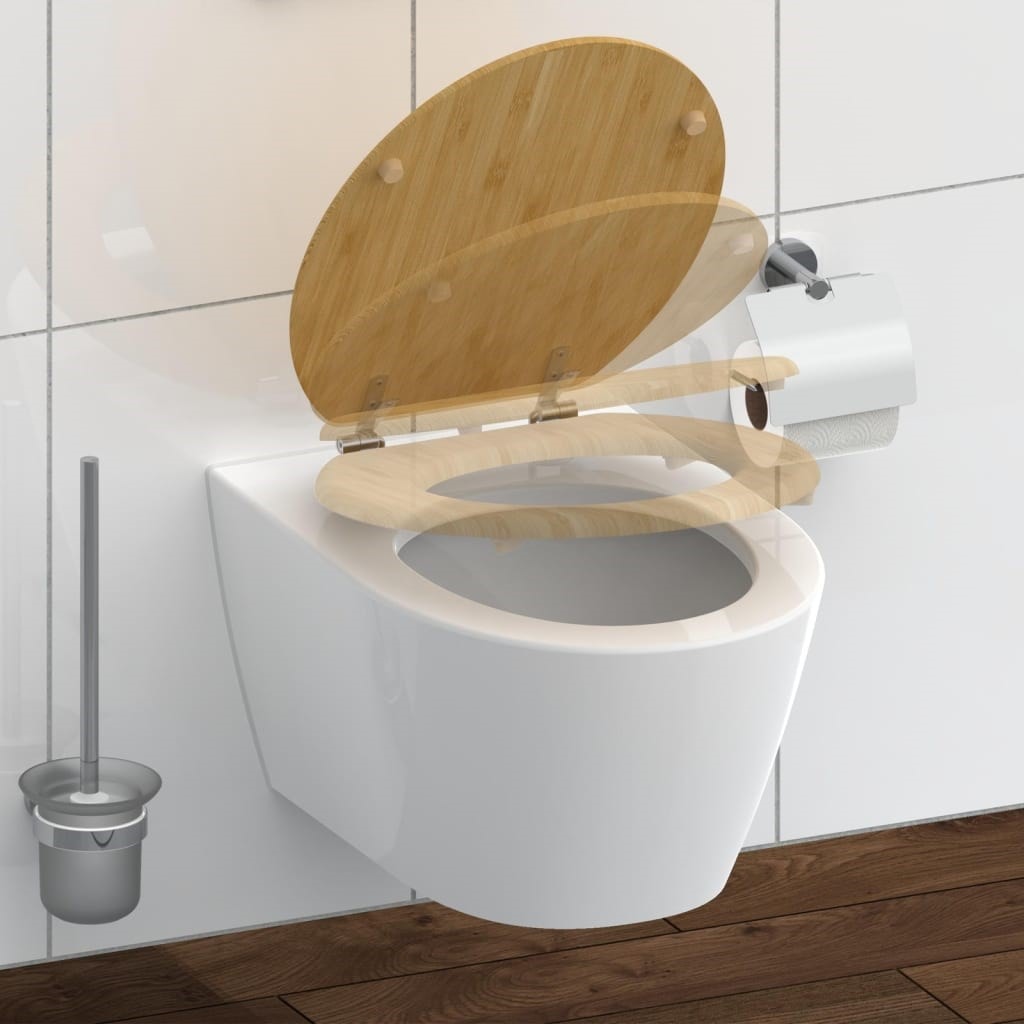 SCHUTTE - Schütte siège de toilette fermeture en douceur natural bamboo