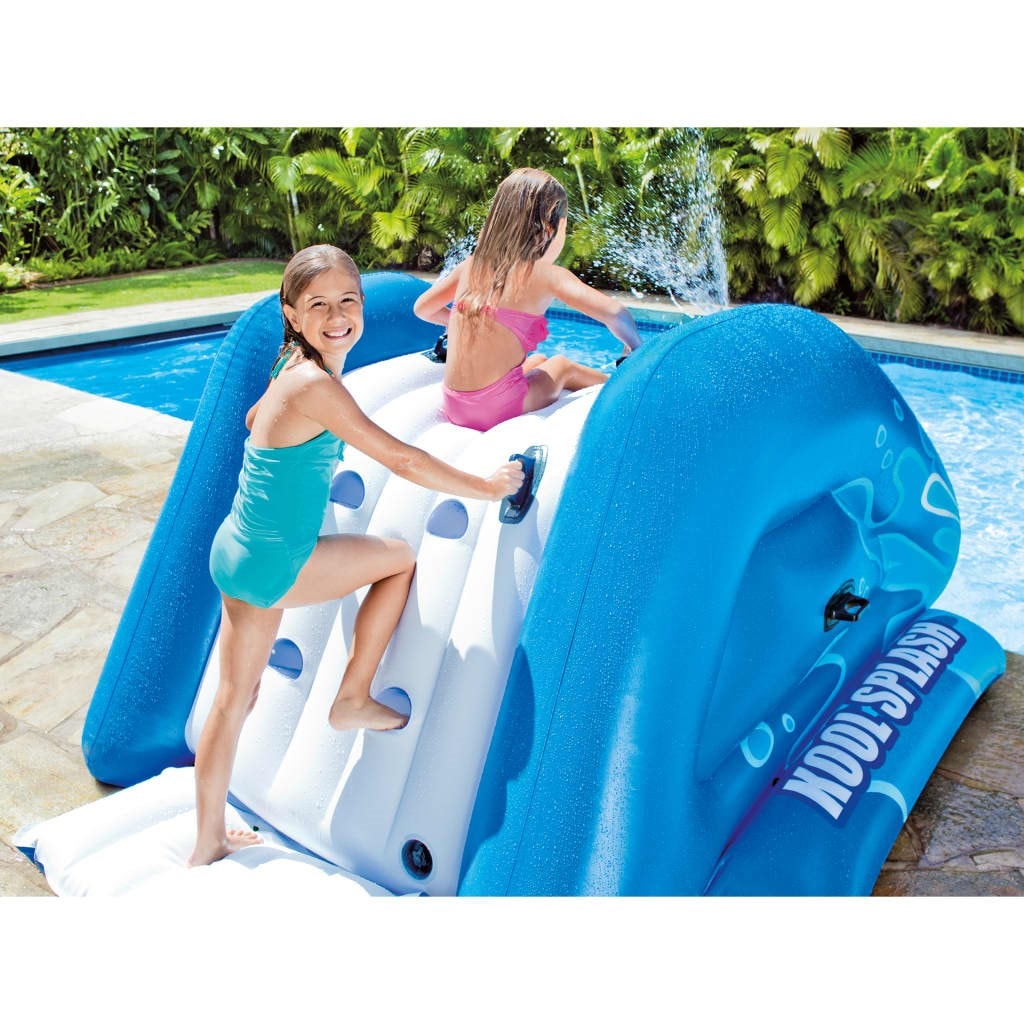 Intex toboggan aquatique gonflable kool splash bleu INTEX Pas Cher