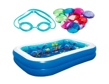 Piscine gonflable crystal INTEX 7681 Pas Cher 