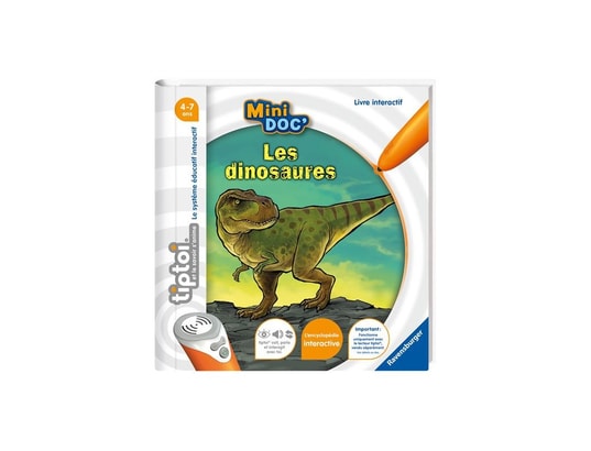 Livre interactif ravensburger tiptoi mini doc les dinosaures