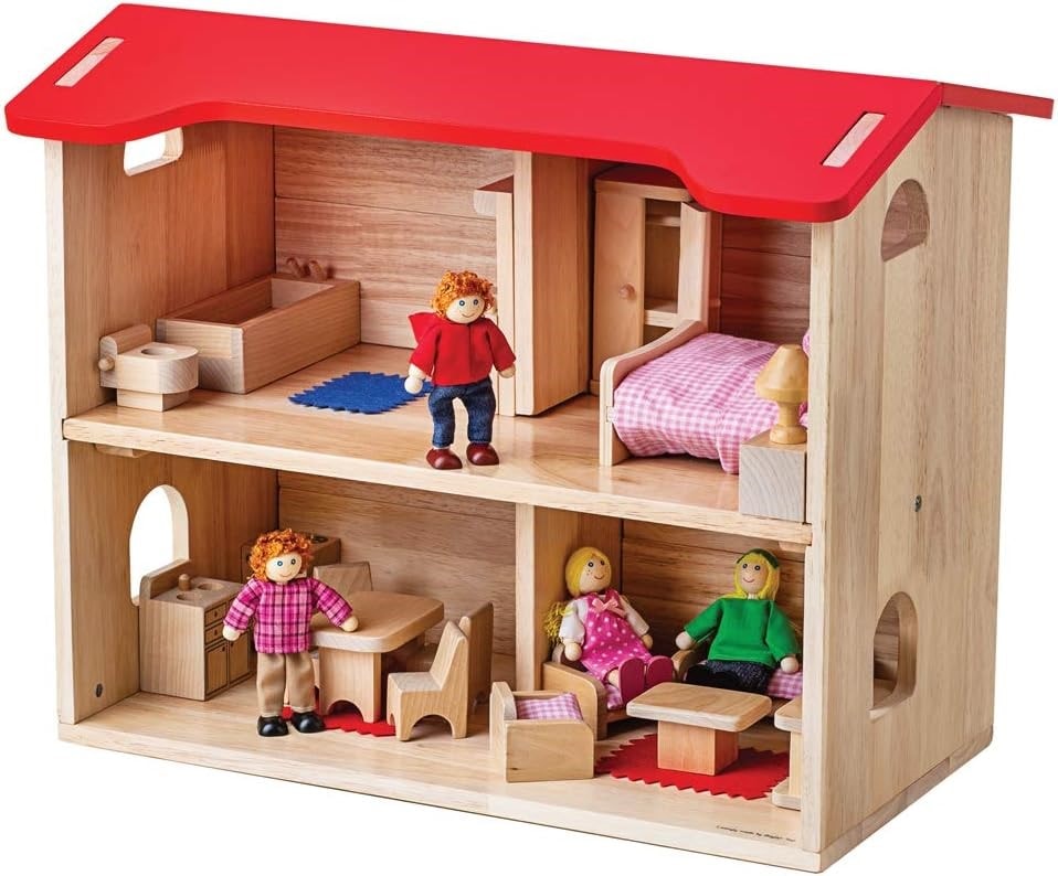 Kit de maison de poupée en bois bricolage avec jouet de décoration  d'intérieur de puzzle de poupée de lumière LED