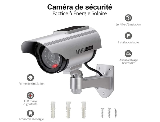 Caméra de surveillance fausse dôme extérieure ptz, solaire, led rouge  clignotante, sécurité de la batterie intérieure extérieure OPTEX Pas Cher 