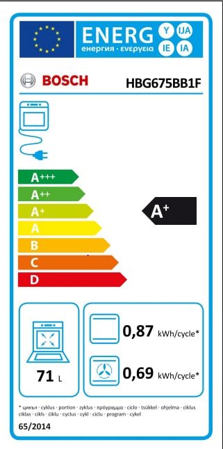 Bosch Serie  8 HBG675BB1F - Four - encastrable - niche - largeur