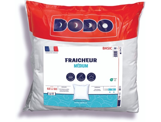 DODO - Pack oreiller Pack 2 oreillers Entretien facile 60x60cm medium