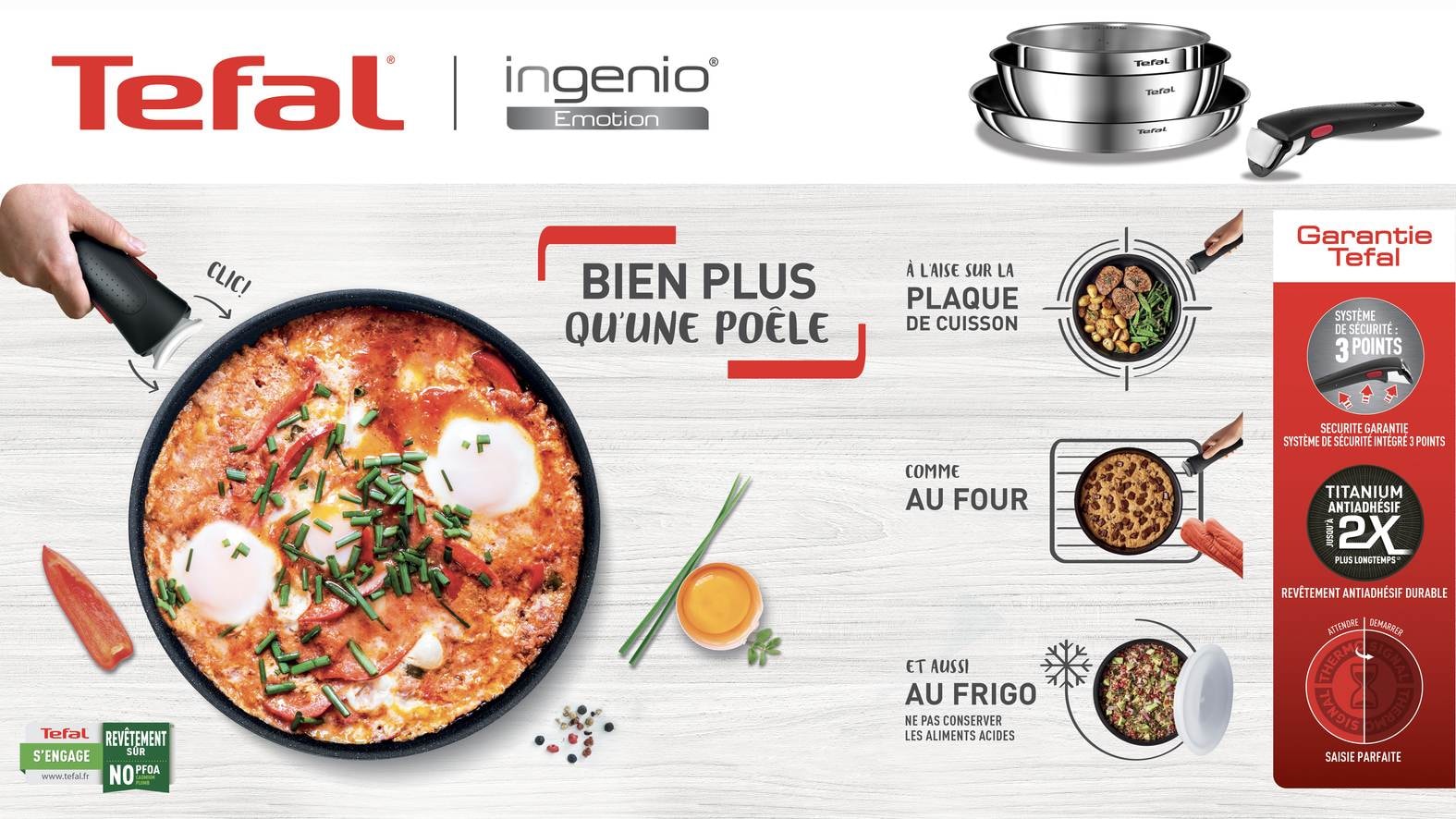 TEFAL - Lot de 4 Pièces - 1x Casserole Induction Ultimat