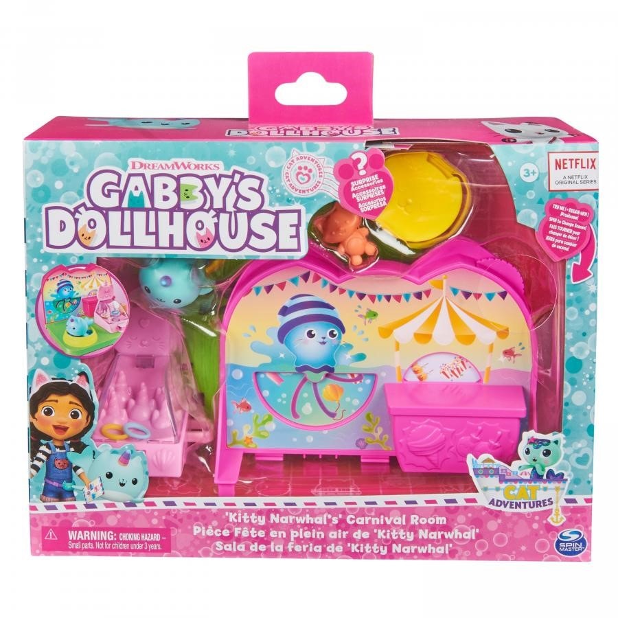 Gabby et la Maison Magique - Gabby's Dollhouse - Playset Deluxe Atelier  Bébé Boîte - 1 Figurine Accessoires - Pièce Maison de Poupée - Dessin Animé  Gabby Et La Maison Magique 