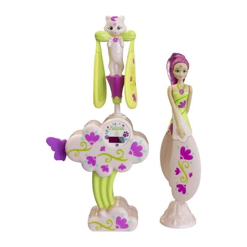 Félicia et son chat - sky dancers - figurine LANSAY Pas Cher
