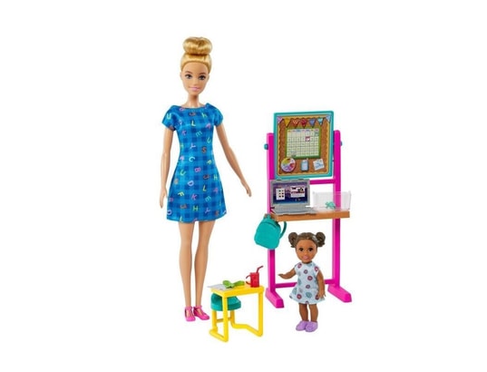 Barbie - coffret maîtresse d'école - poupée mannequin - 3 ans et + - barbie  - hcn19 - poupee mannequin barbie BARBIE Pas Cher 