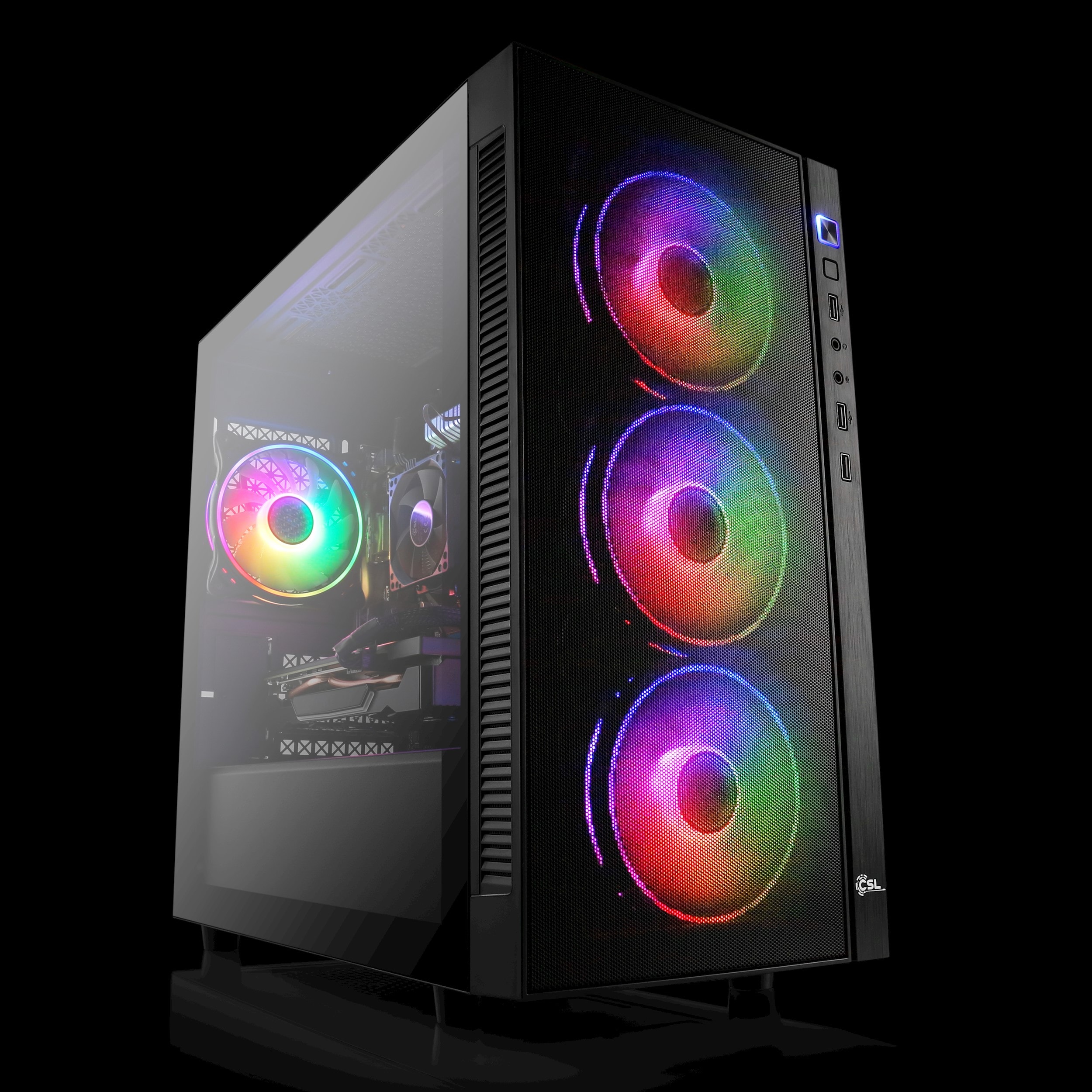 Vist pc gaming ryzen 7 5700g - ram 32go - rx vega8 - ssd 1to m.2 - lcd 24 -  windows 11 pro VIST Pas Cher 