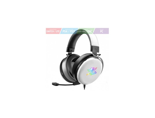 Casque gamer rgb xpert h700 dark white compatible switch, ps5, ps4, xbox  series / one, pc / mac SPIRIT OF GAMER Pas Cher 