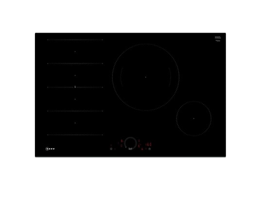 Table de cuisson induction 80cm 4 feux 7400w noir t68fhe4l0 NEFF
