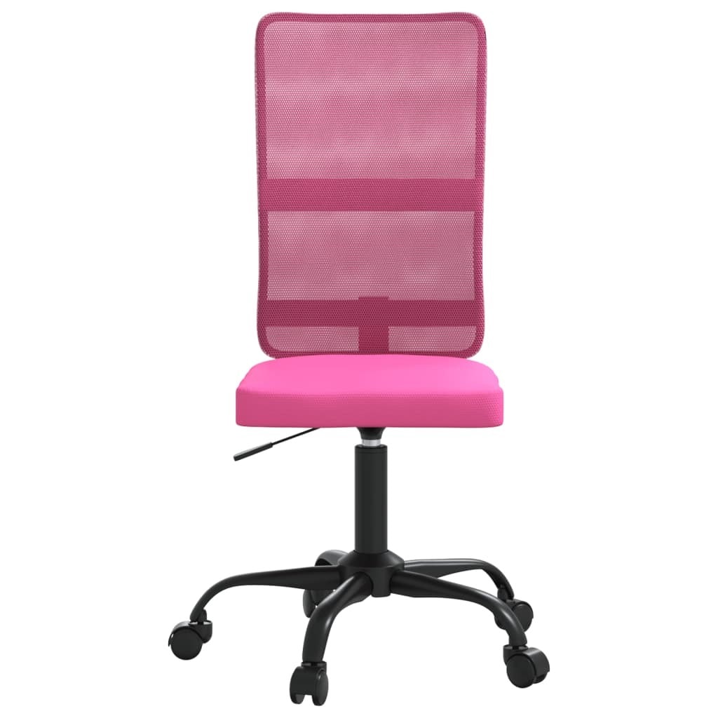Vidaxl chaise de bureau rose tissu en maille VIDAXL Pas Cher 