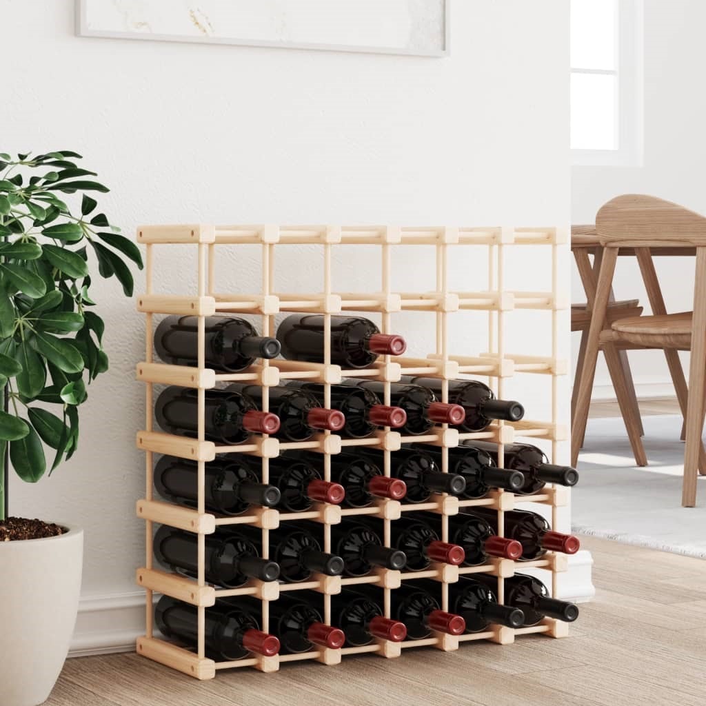 Vidaxl casier à vin pour 42 bouteilles 68,5x23x68,5 cm pin massif