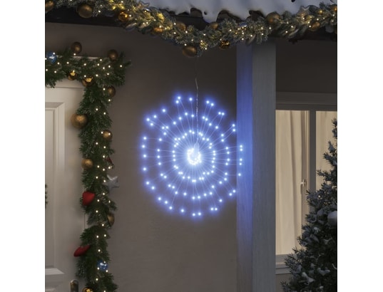 Guirlande lumineuse LED avec compartiment à piles et minuterie, pour l' extérieur, 24 ampoules
