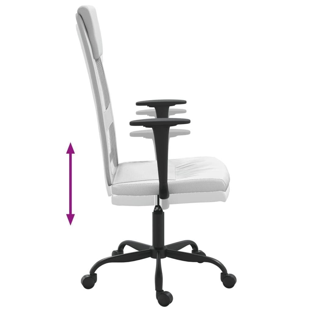 Vidaxl chaise de bureau rose tissu en maille VIDAXL Pas Cher 