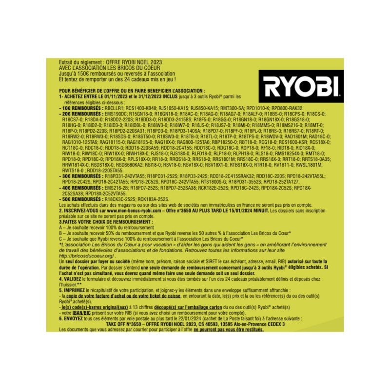 Cloueur de finition incliné à air comprimé RYOBI 18V OnePlus - 15