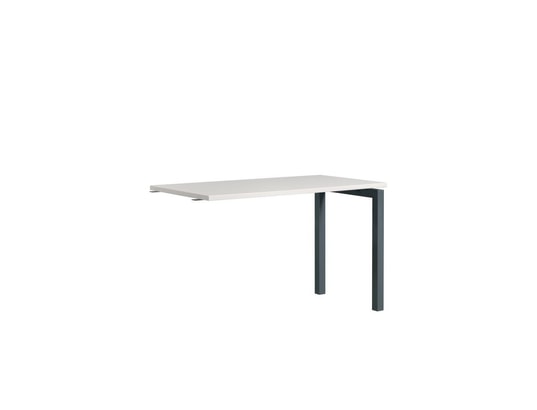 Table d'extension de bureau blanc - oche - l 120 x l 60 x h 75 cm  TOUSMESMEUBLES Pas Cher 
