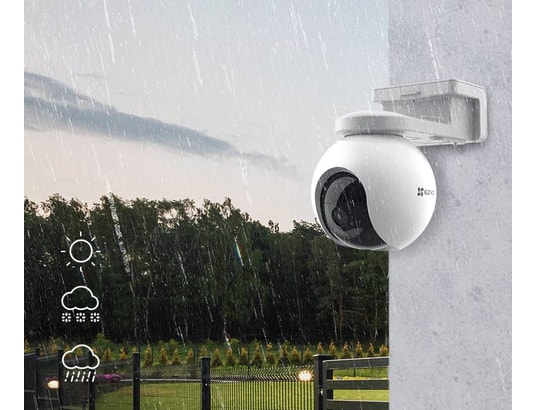 EZVIZ H8c - Caméra Wi-Fi panoramique et à inclinaison - Suivi automatique - Vision  nocturne en couleur - Défense active avec sirène et projecteurs